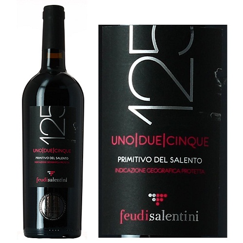 Rượu vang 125 Primitivo 12,5 độ