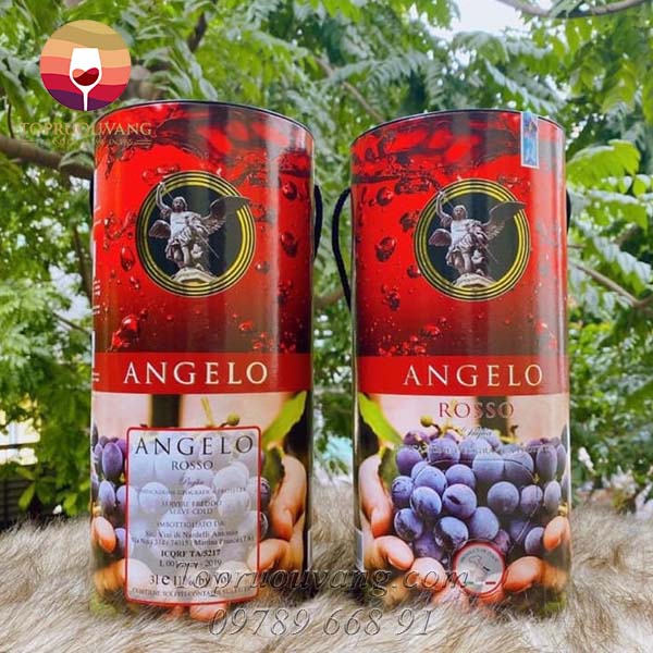 Rượu vang bịch Angelo Rosso 1