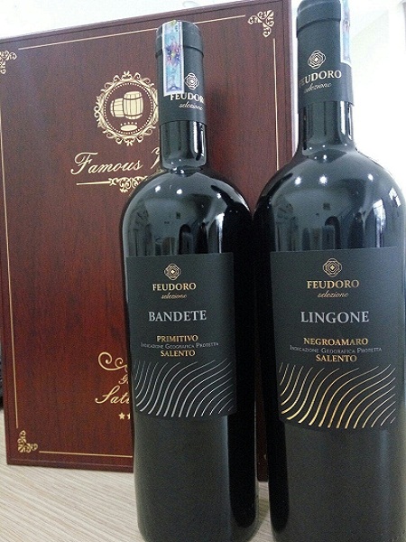 Rượu Ý Bandete Feudoro Primitivo Salento 15 độ