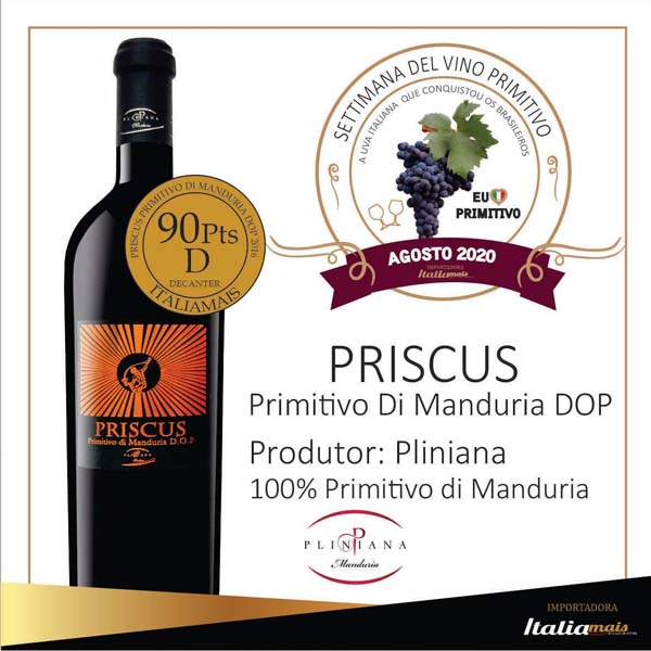 Rượu vang Priscus Primitivo di Manduria DOP